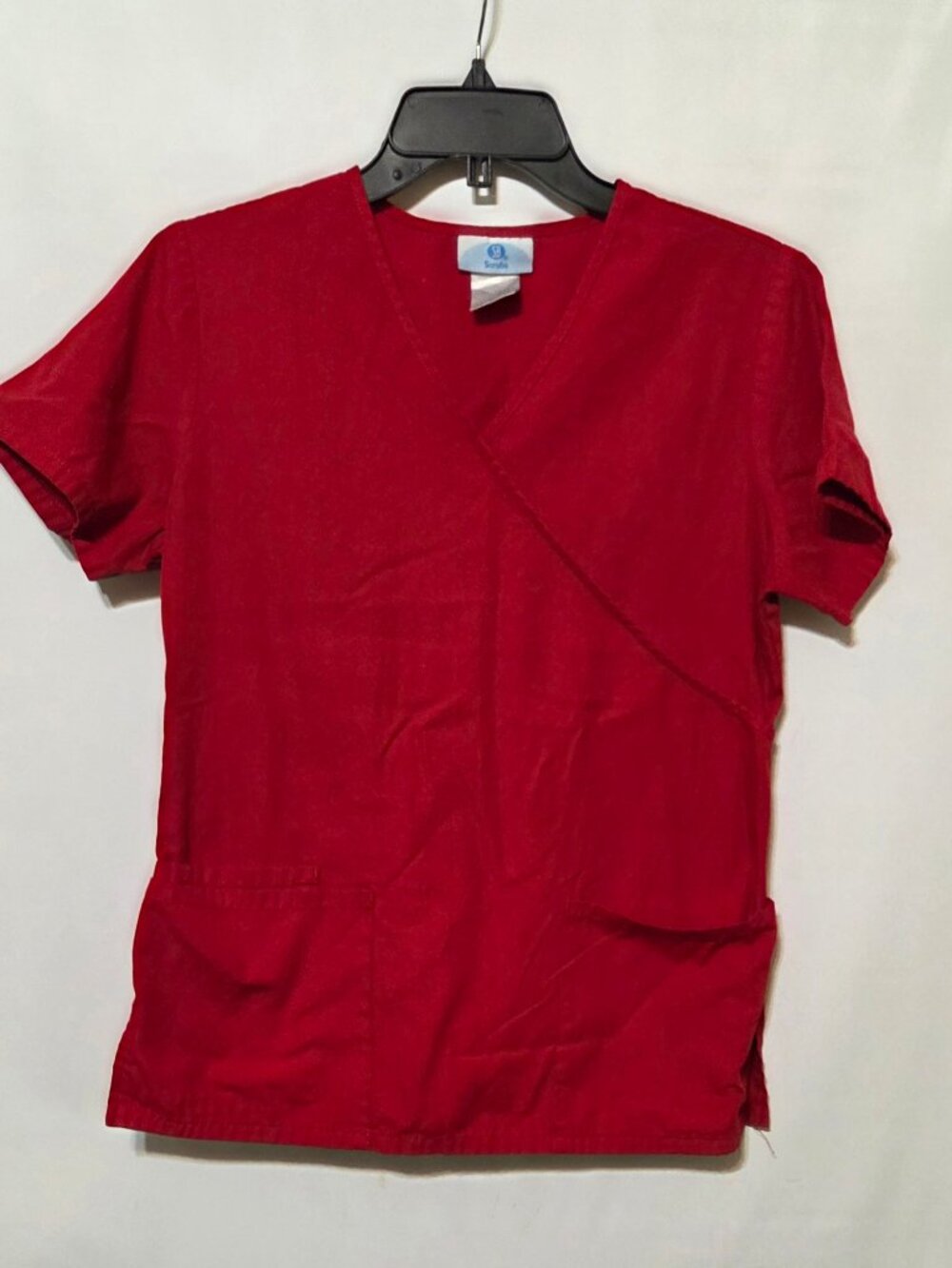 SB Scrubs Red Women's Scrub Top Size XSmall